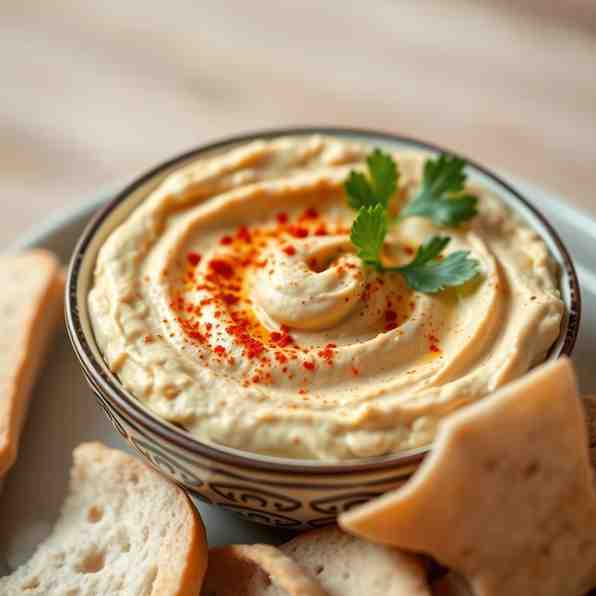 Classic Hummus Recipe - Creamy & Smooth from Dried Chickpeas